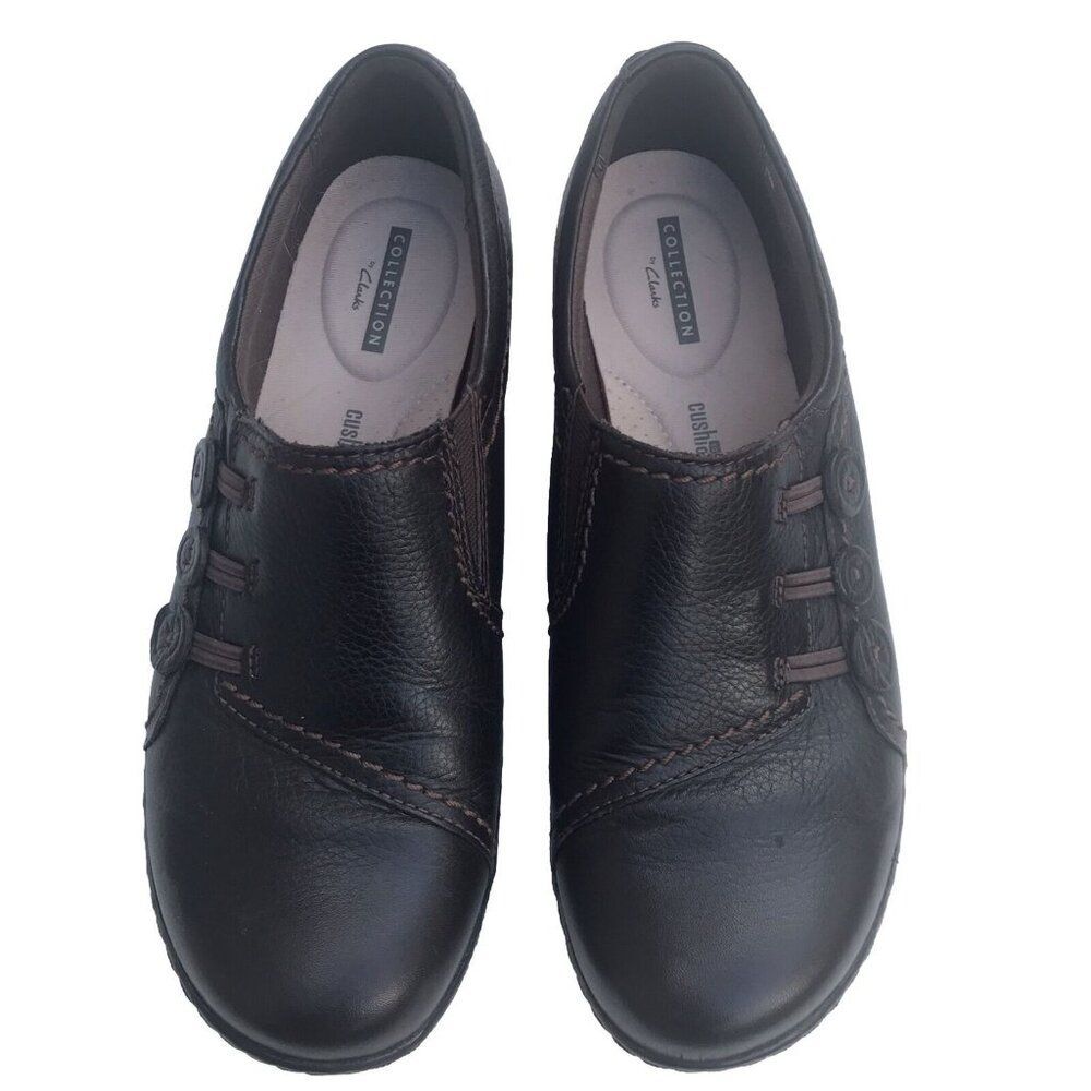 Collection by Clarks Ultimate Comfort Brown Leather Slip on Shoes Size 6.5